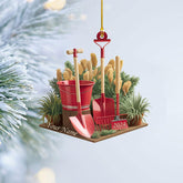 MAPrints Personalized Christmas Garden Uniforms and Tools Ornament, Gardener Stuff Ornament, Gardening Tool Acrylic 2D Flat Hanging Ornaments for Christmas, Ornament Tree Hanging Decorations (GD 1)