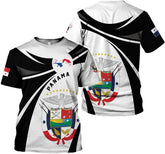 MoonArt Personalized Panama Coat of Arms Shirts Panamanian Pride Shirts Panama Hombres Camisa Panamanian Pride Tshirt