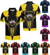 PAgree Personalized Name Bowling Polo for Men and Women 3D, Bowling Polo Shirts for Team Bowling, Bowling Tshirt Gift