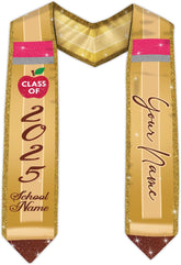 Pretyprints Personalized Class Of 2025 Teacher Graduation Stole Custom Teacher Pencil Graduation Sash Gift College Graduation