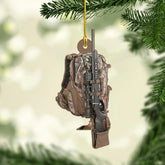Artparel Personalized Hunting Ornament, Hunter Vest Ornament, Custom Hunting Christmas Ornament, Gifts for Hunting Lovers (Hunting 4)