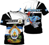 Paniprints Personalized Honduras Shirt 3D Camisa Honduras Hombres Honduras Shirts Men Women, Honduras Tshirt Honduras t Shirt (Multi 15)