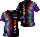 Personalized Name LGBT Shirts 3D, Gay Les Shirts for Men, LGBT Pride Clothing for Men and Women, Gifts for Lesbians, Pride 1