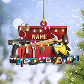 HomeDesign Personalized Mechanic Tools Ornaments, Custom Mechanic Christmas Ornaments, Mechanic Worker Lover, Gift Ornament Christmas Tree Hanging Pine Decorations, Mechanic Gift (M5)