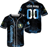 Parvii Personalized Guatemala Baseball Jersey - Custom Guatemala Jersey for Men & Women - Guatemalan Pride Shirt