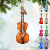 Personalized Cello Instrument Music Ornament, Cello Player, Cello Tree Ornaments, Cello Musical Keepsake Xmas Ornament Gift for Men Women Music Lover, Customized Cello Instrument Xmas (1, CLL6)