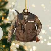 Personalized Hunting Ornament, Hunter Vest Ornament, Custom Hunting Christmas Ornament, Gifts for Hunting Lovers, Hunting Tree Decor, Gifts for Hunting Lovers (Style 3)