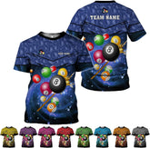 Parvii Personalized Billiards Shirt for Men, 8 Ball Pool Shirt, Billiards Gift