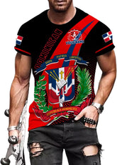 Ligthuy Personalized Dominican Shirt 3D, Dominican Republic Shirts, Dominican Flag Unisex Republica Dominicana Shirt S-5XL
