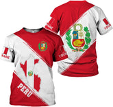 MoonArt Personalized Peru Shirts for Men, Perú Mens Shirt, Peru Flag Shirt, Peruvian T Shirt, Peru Jersey, Peruvian Shirts