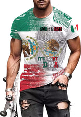 Paniprints Personalized Name Mexican Shirts for Men, Customized Mexico Shirts for Men, Mexico Shirts for Women Mexico Flag