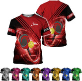 Artparel Personalized Pickleball Shirt 3D Pickleball Shirts for Men Women Gift for Pickleball Players Paddleball Lover Tshirt