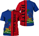 Personalized Haiti Shirt, Haitians Flag Pride Shirt, Haiti Shirts for Men & Women, Haitian Pride Tshirt, Haitian Flag Shirt