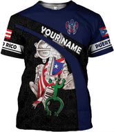 Personalized Puerto Rico Shirt, Puerto Rican T-Shirts for Women Men, Puerto Rico Flag Shirt, Pride T-Shirt for Puerto Rican