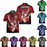 Ligthuy Personalized Bowling Jersey 3D, Bowling Shirts for Team, Bowling Shirt Unisex for Men Women, Bowling Shirts for Men 2