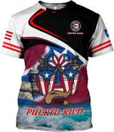Personalized Puerto Rico Shirt, Puerto Rican T-Shirts for Women Men, Puerto Rico Flag Shirt, Pride T-Shirt for Puerto Rican