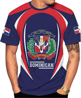 Vybonz Personalized Dominican Republic Shirts 3D, Republica Dominicana Tshirt, Dominican Republic Flag Shirt