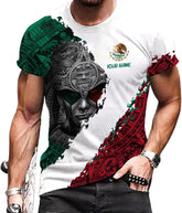 RoyalBro Personalized Mexico Shirts, Camisas De Mexico, Mexico Shirts for Men, Mexican Flag Jersey Shirt Mexico 3D Shirt