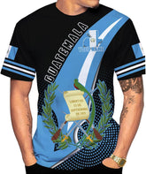 Rivelus Guatemala Shirt - 3D Guatemala Flag Camisa, Guatemalan Pride T-Shirt for Men & Women