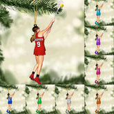 HomeDesign Personalized Lacrosse Ornament, Lacrosse Amor Shape Flat Ornament, Lacrosse Helmet Ornaments, Gifts for Lacrosse Lovers, Lacrosse Players, Lacrosse Christmas Ornament (LA 8)