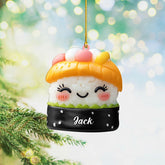 Personalized Sushi Ornaments 2024 Sushi Christmas Ornaments, Sushi Christmas Tree Ornaments, Sushi Roll Ornament Sushi Platter Ornaments Sushi Lover Gift Xmas Sushi Shrimp Ornaments Decor (Ss18)