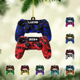 Personalized Video Game Controller Ornament, Custom Gamer Ornament Christmas Ornaments Gaming Controller Gift for Gamer, Gaming Ornaments for Christmas Tree Decorations 2D Gaming Ornaments (G4)