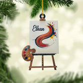 Personalized Painting Ornaments Gifts for a Painter, Painter Ornament Gift for Artist, Artist Christmas Ornament 2024, Artist Palette Christmas Ornament, Paint Brush Ornament for Painter (ON760)
