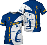 Personalized Volleyball Shirt, Unisex Adults, Short Sleeve T-Shirt, Modern Graphic Print, Large-5X-Large, Men, Women, Kids, Teens, Friends, Family, Teachers, Pet Lovers
