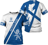 Personalized Scotland Shirt, Scottish Lion Rampart Shirts, Scotland Shirt Retro Graphic, Scots Shirt, Scotland Coat of Arms