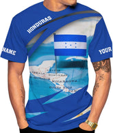 Vybonz Personalized Honduras Shirt Camisa Honduras Hombres Honduras Shirts for Men Women Honduras Flag Honduran Pride Tshirt