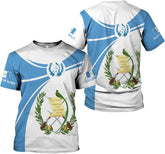 Vybonz Personalized Name Guatemala Shirt Guatemala Jersey Guatemalan Pride T-Shirt Guatemala 3D Shirts Gift for Men Women