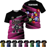 Parvii Personalized Billiards Shirt for Men, 8 Ball Pool Shirt, Billiards Gift