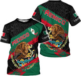 Royal Fight Personalized Mexico Shirts, Mexican Shirts for Men, Customized Mexico T-Shirt for Men, Mexico Eagle Flag Shirt