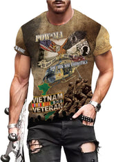 Ligthuy Personalized Name Vietnam Veteran Shirts 3D, Veterans Shirts for Men and Women, Veteran's Shirt Vietnam Veteran S-5XL