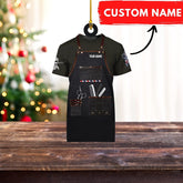 Personalized Barber Ornament, Personalized Barber Uniform Ornament, Custom Hairdresser Christmas Tree Ornament, Christmas Ornament for Barber, Barber Ornaments for Christmas Tree (Style 1)
