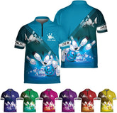 Ligthuy Personalized Bowling Jersey 3D, Bowling Shirts for Team, Bowling Shirt Unisex for Men Women, Bowling Shirts for Men
