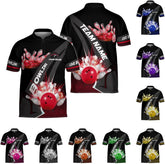 Ligthuy Personalized Bowling Jersey 3D, Bowling Shirts for Team, Bowling Shirt Unisex for Men Women, Bowling Shirts for Men