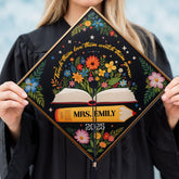 Pretyprints Personalized Teacher Graduation Cap Topper Teacher Gift Class Of 2025 Graduation Cap Decoration Topper