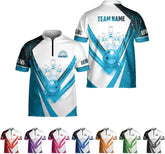 Artparel Personalized Name Bowling Jersey 3D, Custom Bowling Shirts for Team, Bowling Shirt Unisex for Men & Women