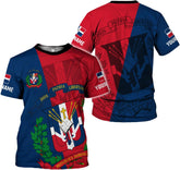 Custom Dominican Republic 3D Shirts for Men Dominicana Flag Shirts Dominican Flag Tshirt Dominican Independence Day