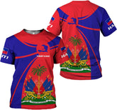 AOVL Personalized Haiti Shirt Haitians Flag Pride Shirt Haiti Shirts for Men & Women Haitian Pride Tshirt Haitian Flag Shirt