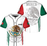 Personalized Name Mexico Baseball Jersey, Mexican Baseball Jersey for Men Women, Mexicano Jersey, Mexico Flag Baseball Jersey
