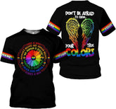 Personalized Name LGBT shirts 3D, Gay Les shirts for Men, LGBT Pride Clothing for Men and Women, Gifts for Lesbians, Pride 1
