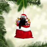 Personalized Black Cat Christmas Ornament 2024, Custom Black Cat Ornament, Black Cat Tree Ornament, Black Cat Ornaments for Christmas Tree, Black Cat Ornaments Black Cat Gift for Xmas Decor (Cat 2)