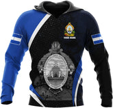 Vybonz Personalized Honduras APO Hoodie, Honduras Pride Honduras Flag 3D Zip Hoodie Sweatshirt Tshirt Men and Women