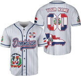 Custom Dominican Jersey for Men Dominican Baseball Jersey Dominican Baseball Jersey Dominicana Shirt Dominican Flag Jersey