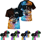 Custom Bowling Shirts, Personalized Name Bowling Shirts Unisex, Bowling Jerseys for Men & Women, Team Bowling Shirt Gift