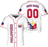 Personalized Philippines Baseball Jersey, Filipino Flag Baseball Jersey, Philippines Shirts, Philippines Flag Shirt