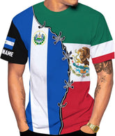 Custom El Salvador Flag Shirt for Men Women Personalized Salvadoran Pride Tshirt 3D El Salvador Clothes Salvadoreñas Shirts