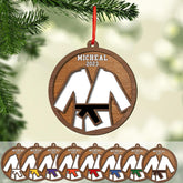 Tinoshop Personalized Name Karate Ornaments for Christmas Tree, Custom Karate Christmas Ornament for Xmas 2024 Karate Gift for Karate Sensei Instructor Wood Ornaments Hanging Decoration (ON69)